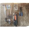 Image 3 : Box Of Tools  Hammers  Axe Head Wire Brush Etc