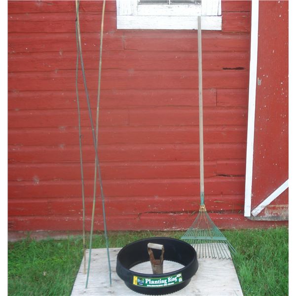 Yard Rake  Planting Ring  Bulb Planter