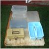 Image 1 : Plastic Storage Containers and Tackle Box