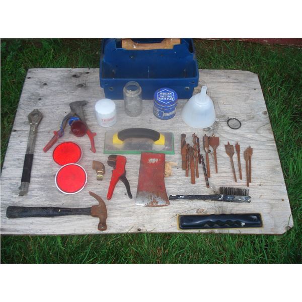 Assorted Tools  eflectors  Funnel Etc