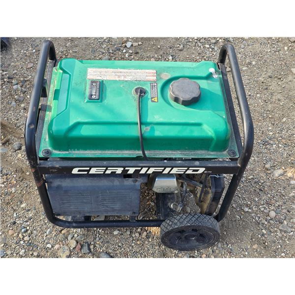 Certified generator starting watts 4450 and 3550 running watts