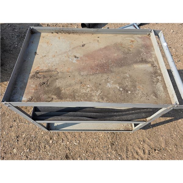 Metal moving cart- 36" by 24" by 32"H