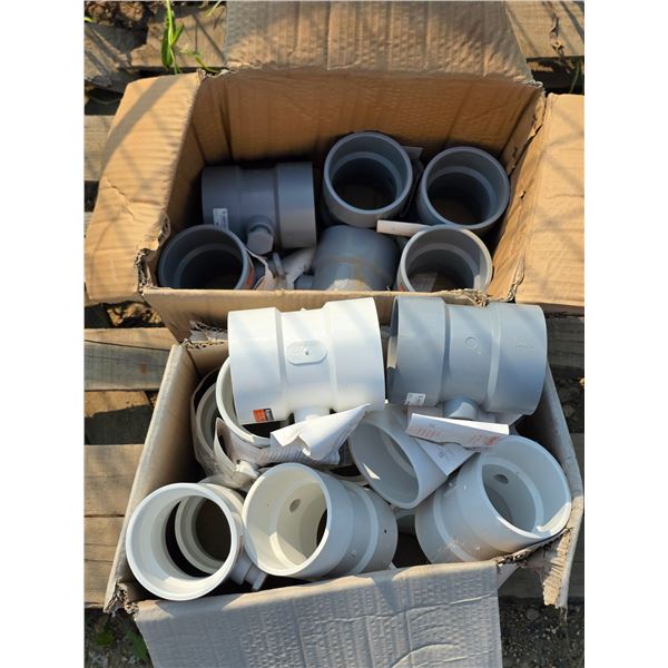 Plumbing supplies- pipe connecters- 4" diameter