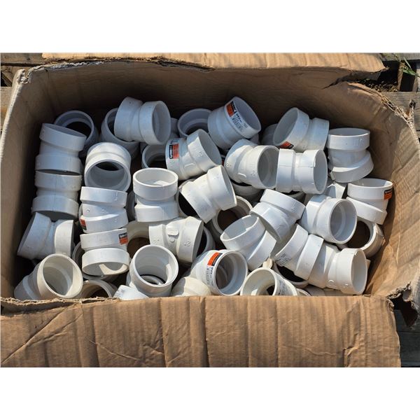 Plumbing supplies- pipe connecters- elbow- 3" diameter