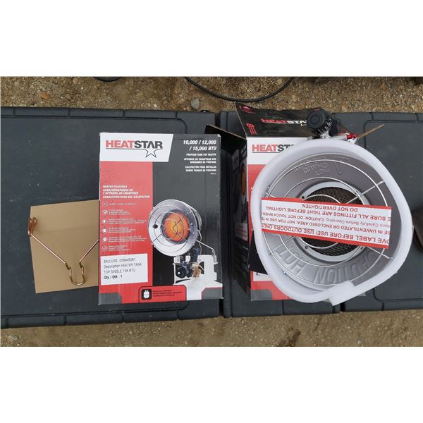 Two propane tank top heater HeatStar 15K BTU