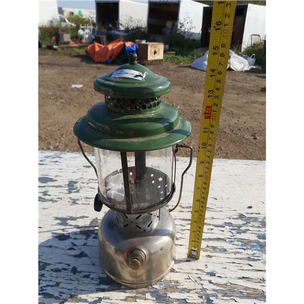 Vintage Coleman Gasoline Camp Lantern (Green)