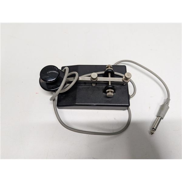 Morse Code Telegraph key w/ Aux End