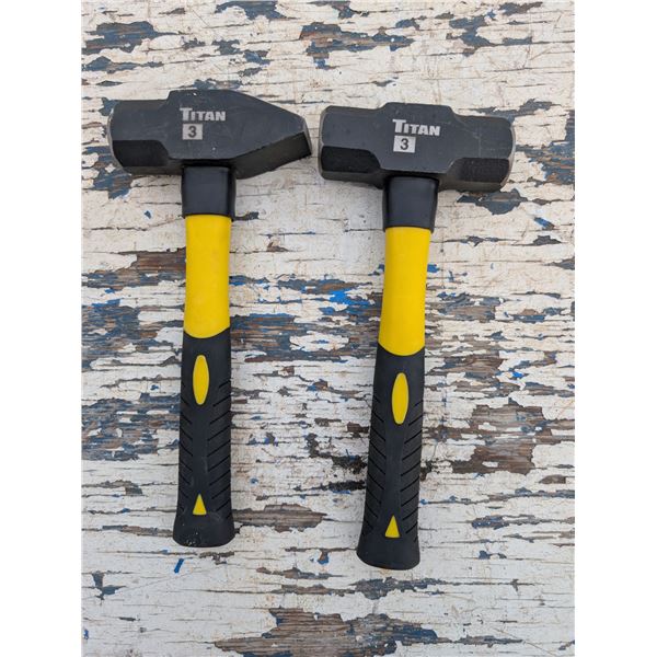 (2) Great Condition Titan 3 Stainless Steel Filters and Small Sledge