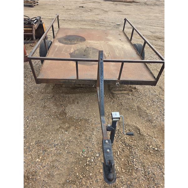 Small 8ft by 5ft single axle utility trailer - no vin