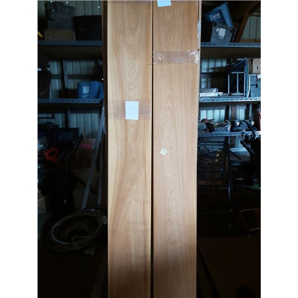 2 Bundles of (2) Oak Laminated Wood Shelving 10 1/4"W x 80"L x 1 1/4"
