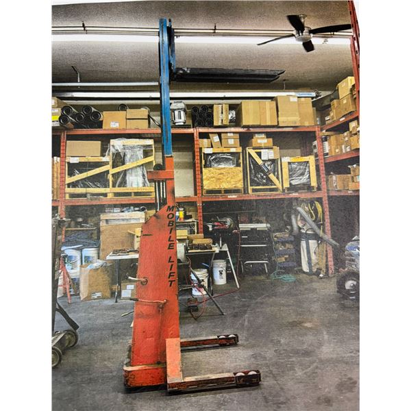 1500lb 10' mobile lift - 48" forks - good working condition