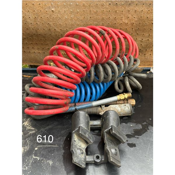 2 Air lines/Electric cord/ Air line holder