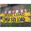 Image 1 : 2 oversize load/wide load signs & 1 “D” sign