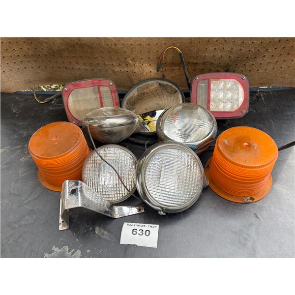 Assorted lights and beacon covers