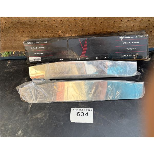 Semi mudflap weights NIB