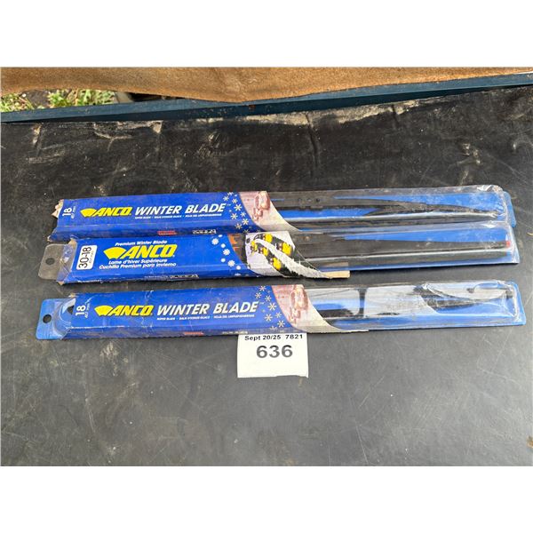 3 x 18” wiper blades