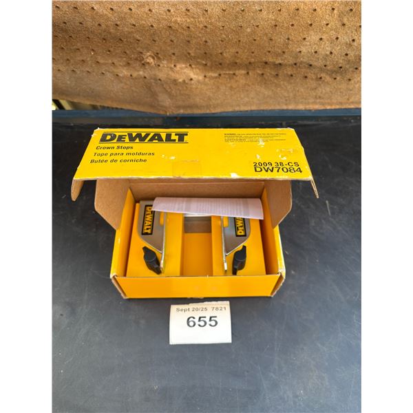 NIB Dewalt crown stops