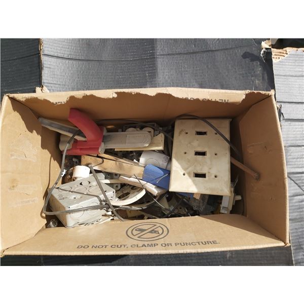 Lot of Hardware (Electrical function box, wires, cords)