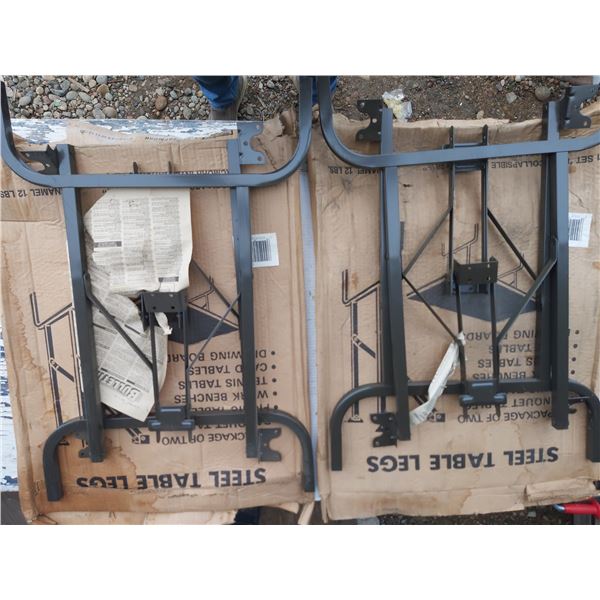 Steel table legs (x2)