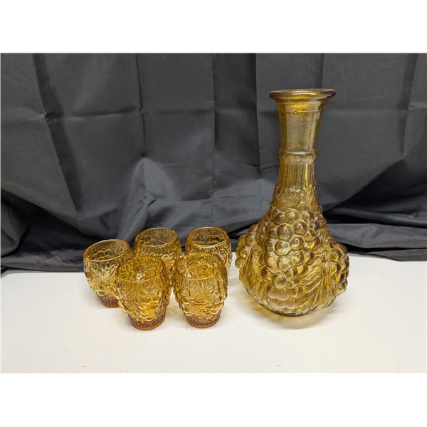 Lot of Amber Depression Glass