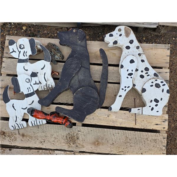 Garden decor items- dogs