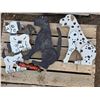 Garden decor items- dogs