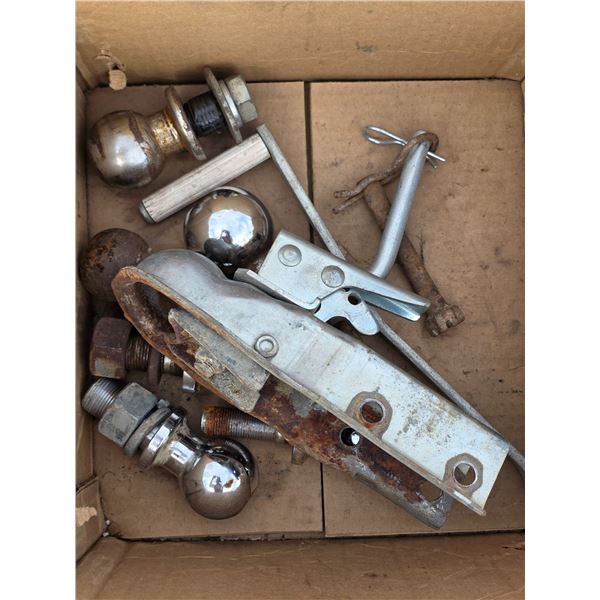 Trailer hitch parts- ball mount and balls