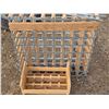 Image 2 : Wine rack and wood crate- rack size-31" by 10' by 33"H