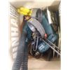 Image 1 : box of assorted tools and electrical items
