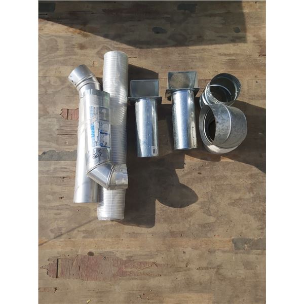 Lot of Hardware (Dryer vent, ducting parts, heater)