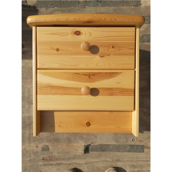 Small wooden nightstand (bedside table)