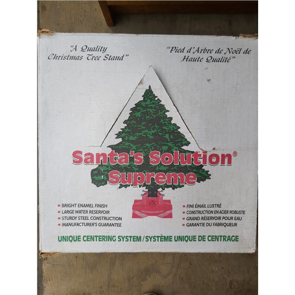 X-mas tree stand with x-mas lights