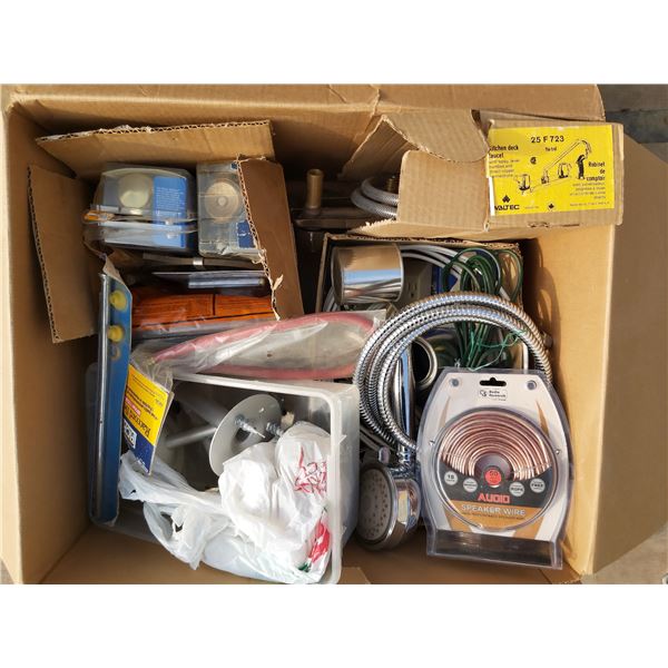 Lot of Hardware (Door knobs, taps, cords)