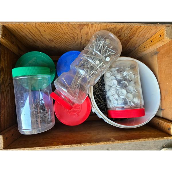 Lot of hardware, screws and nails