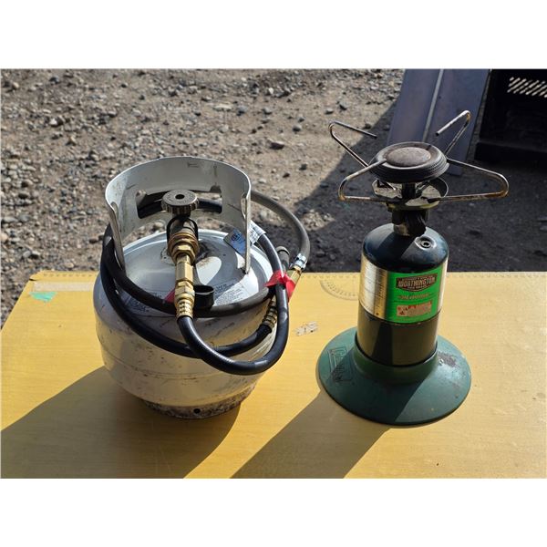Propane tank and stove- empty