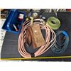 Image 1 : Extension cords, tool belt, strap and misc tools