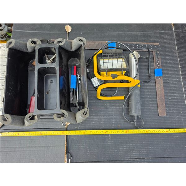 Work lights, squares, misc tools