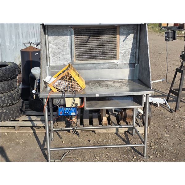 Powder coating work station