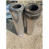 Image 2 : Steel Chimney pipes x2 (4-36"-6")