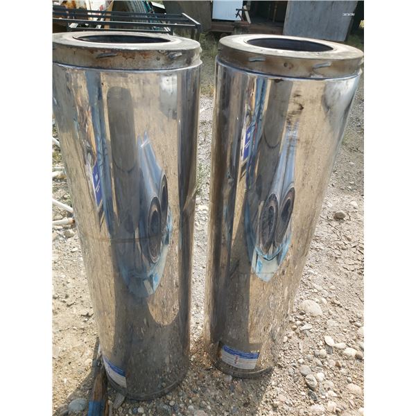 Steel Chimney pipes x2 (4-36"-6")