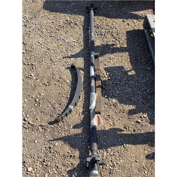 New axel rated for 2200LB and leaf springs