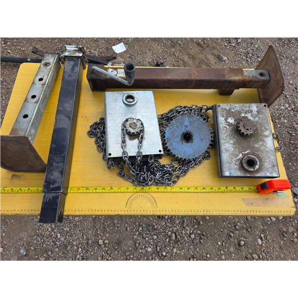 Manual door openers and trailer stands