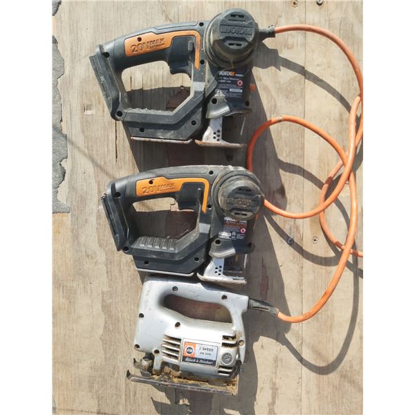 Jigsaw (x3) no battery Worx WX550L