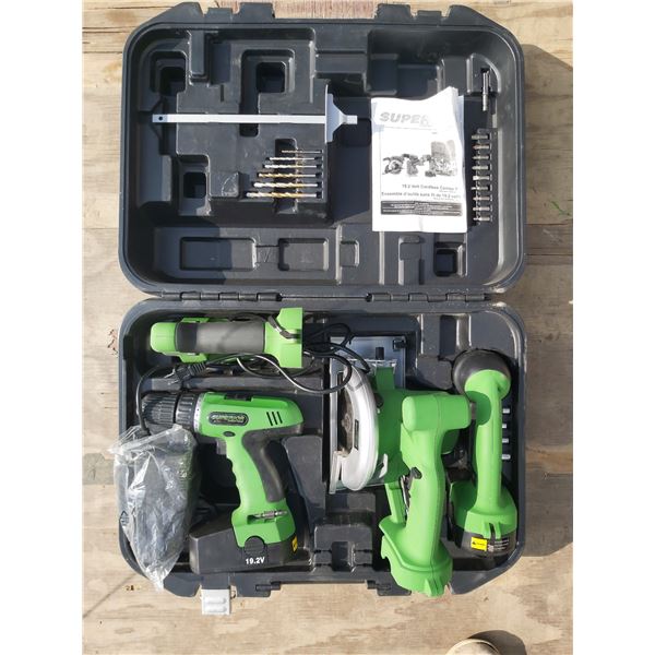 19.2 Volts Cordless Combo kit Superior Power tools