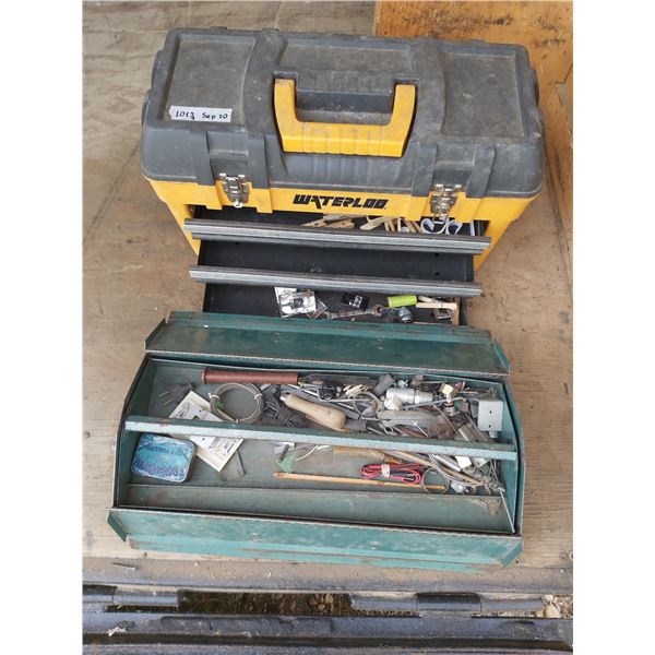 Plastic storage boxes (x2) Waterloo