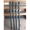 Image 1 : Steel fence posts 5" green (x8)
