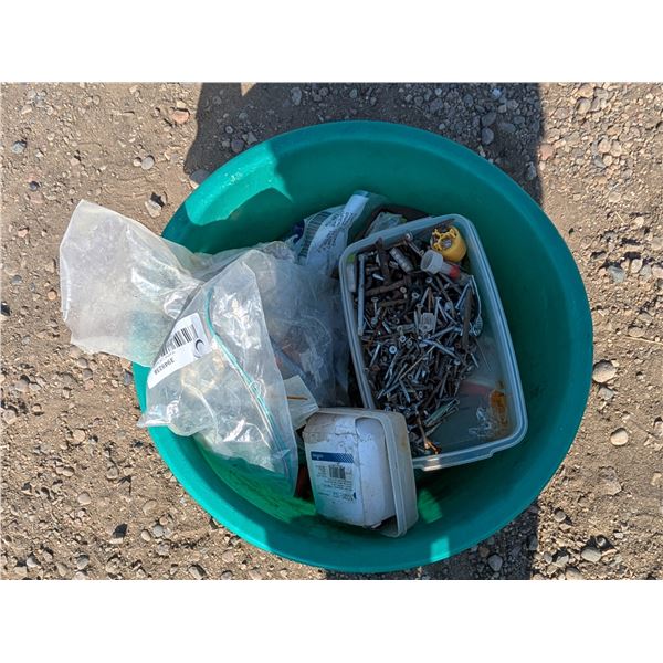 Tub Of misc. Tool Parts (Screws, Levels, And etc. as Shown)