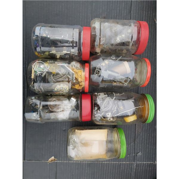 Electronic and mechanical components (Relays, switches, clamps)