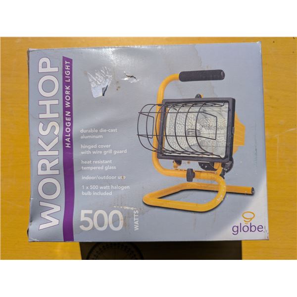 Great Condition "workshop" Halogen Work Light w/ Original Box and Manual (Possibly Never Used)