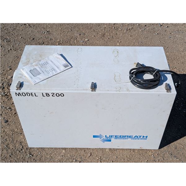Life Breath heat Exchange Ventilators Model LB200 (Not Tested)
